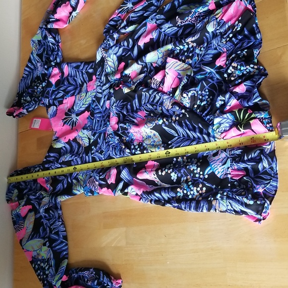 Lilly Pulitzer Lila Dress Long Sleeve Dress in Onyx Earned Stripes - Picture 12 of 15